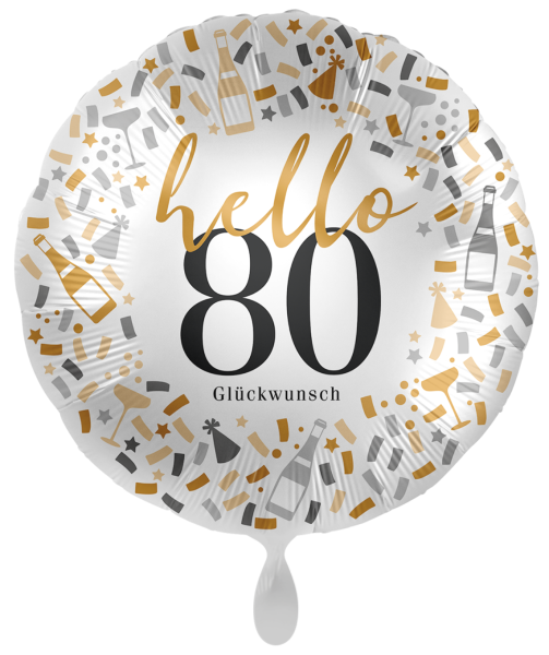 Folienballon - Hello 80 - ø 43cm